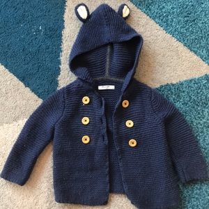 Baby Boden hooded knit sweater!!